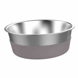 Messy Mutts Stainless Steel Bowl with Silicone Bottom Large