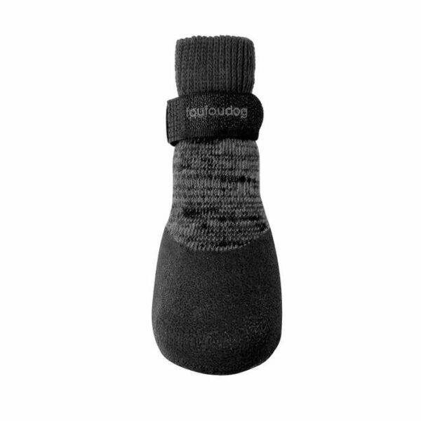 foufoudog Rubber Dipped Socks Black Large