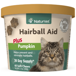 NaturVet Hairball Aid Plus Pumpkin 60CT