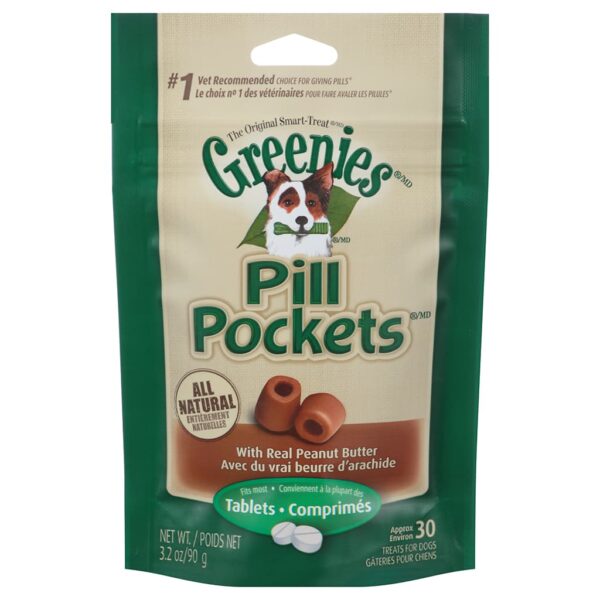 Greenies Pill Pockets Peanut Butter 30 Tabs / 3.2oz