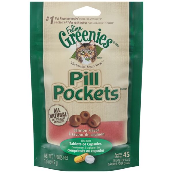 Feline Greenies Pill Pockets Salmon 1.6oz